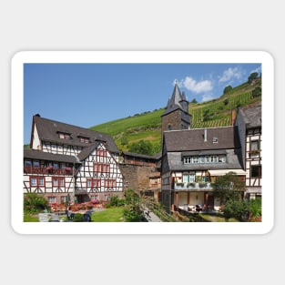 Old town, half-timbered house, Bacharach, Middle Rhine, Rhine, house, houses Sticker